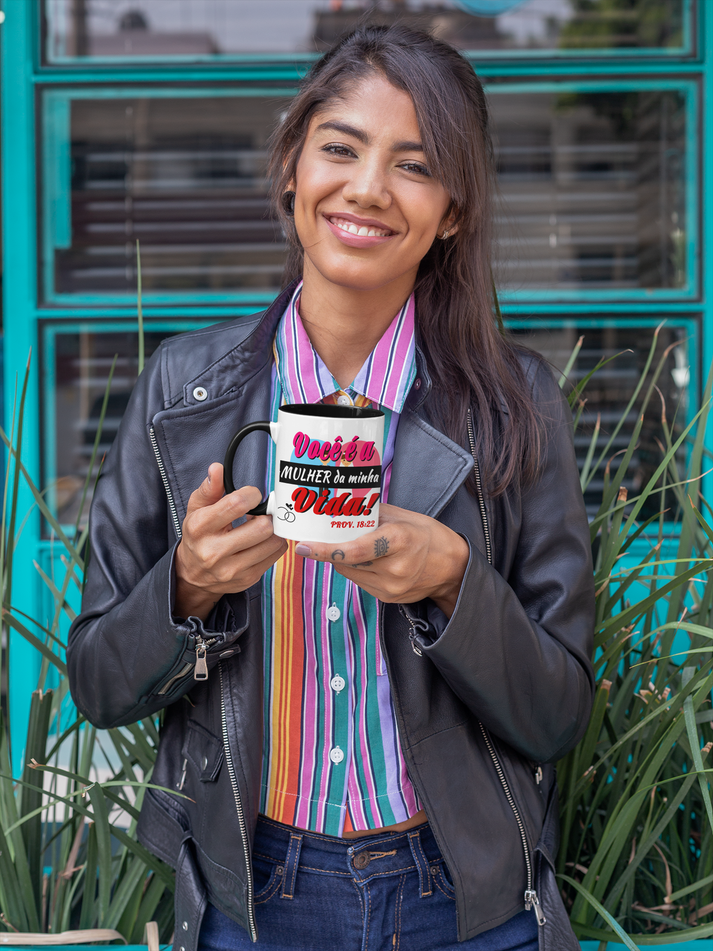 Nome do produto: CANECA ESPECIAL PARA ESPOSAS PROVÉRBIOS 18:22