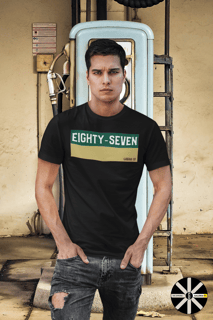 CAMISETA MASCULINA PRIME BLACK / WHITE /  GALERIA 87