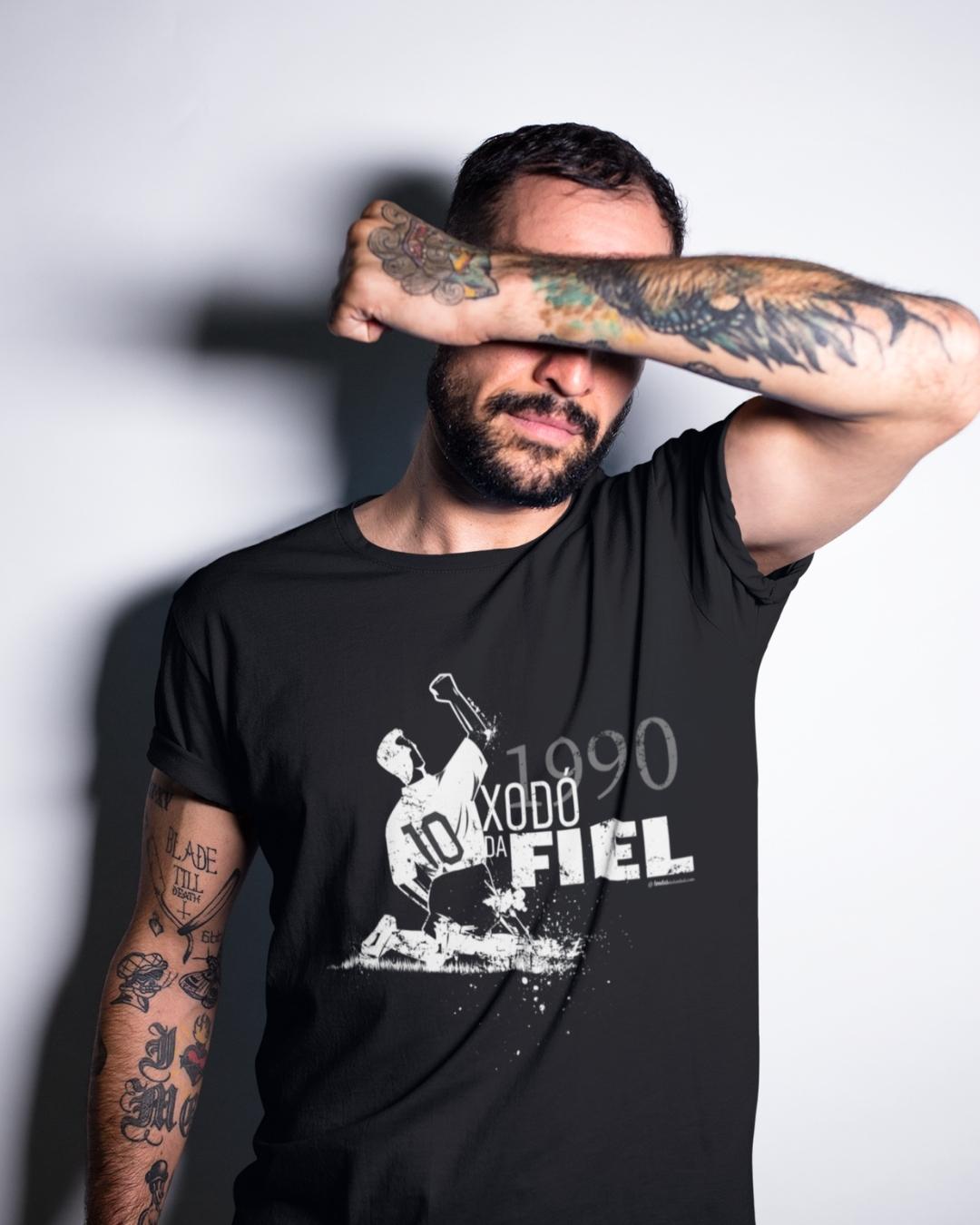 Camiseta Xodó da Fiel 1990 - Corinthians (preta)