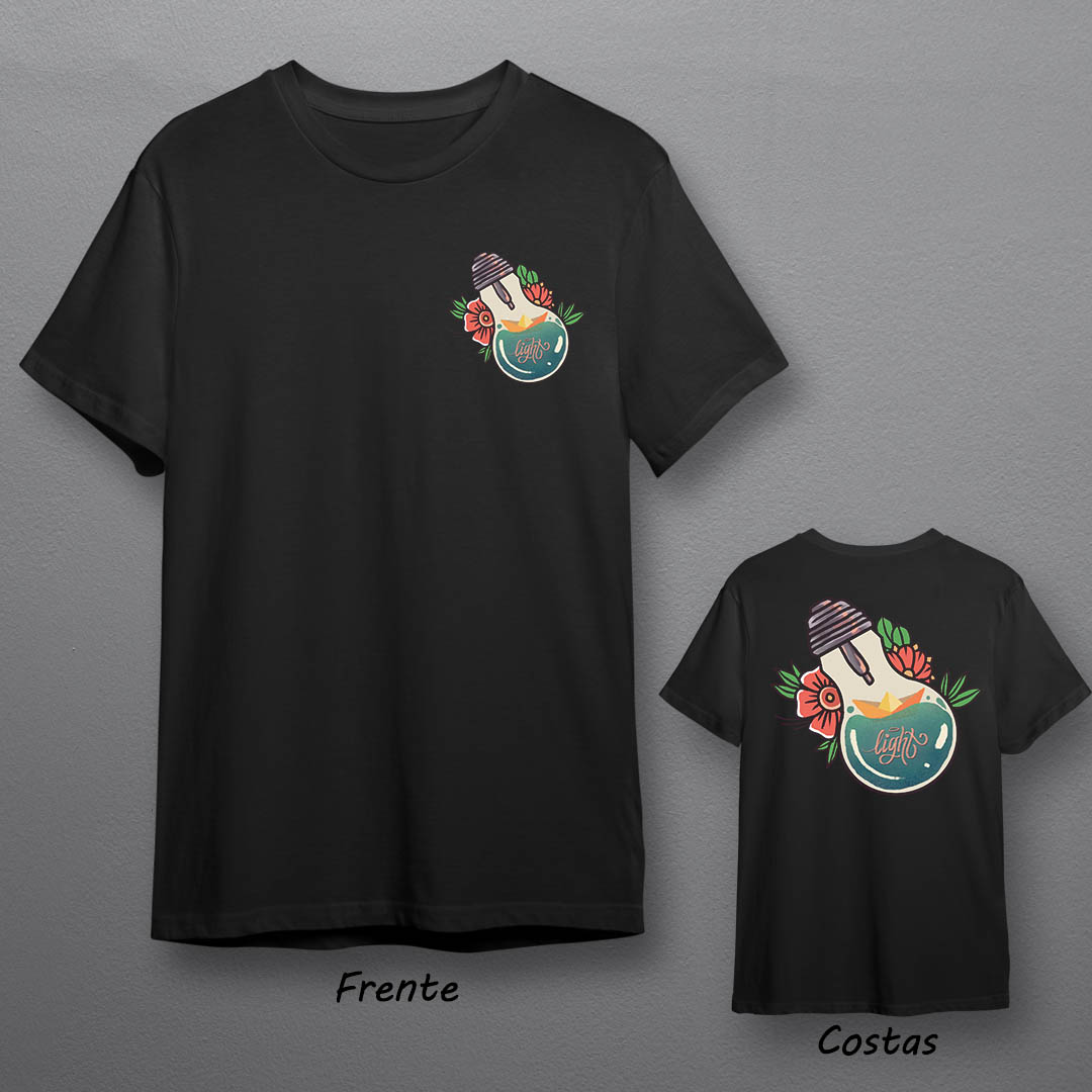 Nome do produto: Camiseta Old School Bulb Aquarium