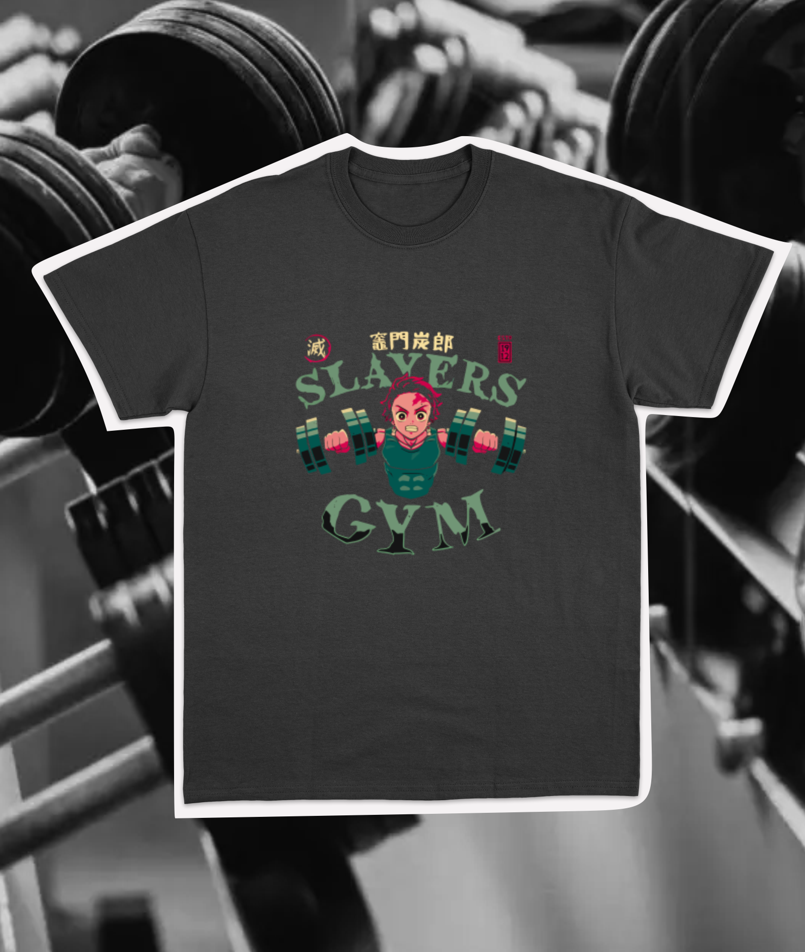 Nome do produto: CAMISETA MAROMBA DEMON SLAYER TANJIRO GYM