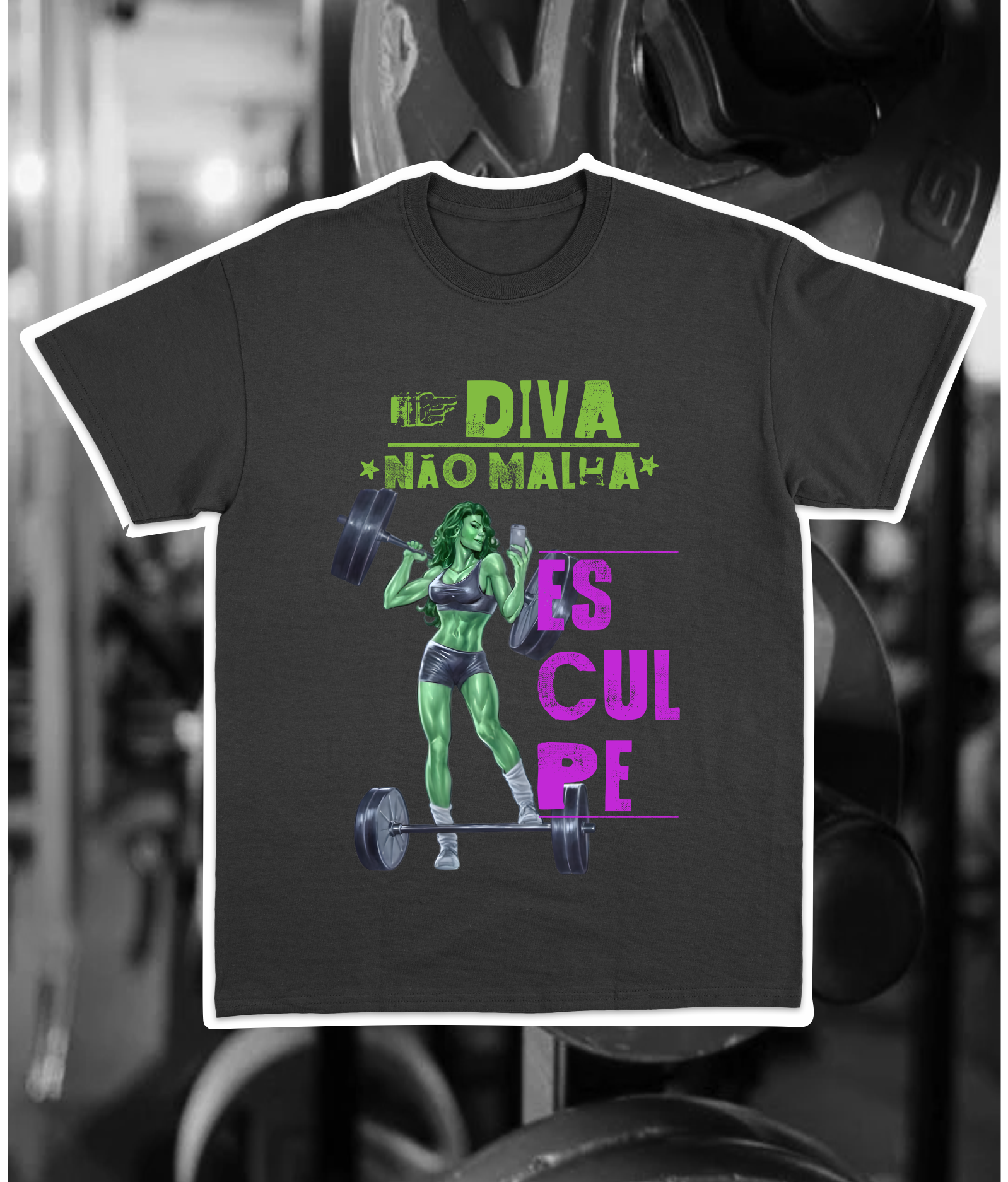 Nome do produto: CAMISETA MAROMBA DIVAS MULHER-HULK