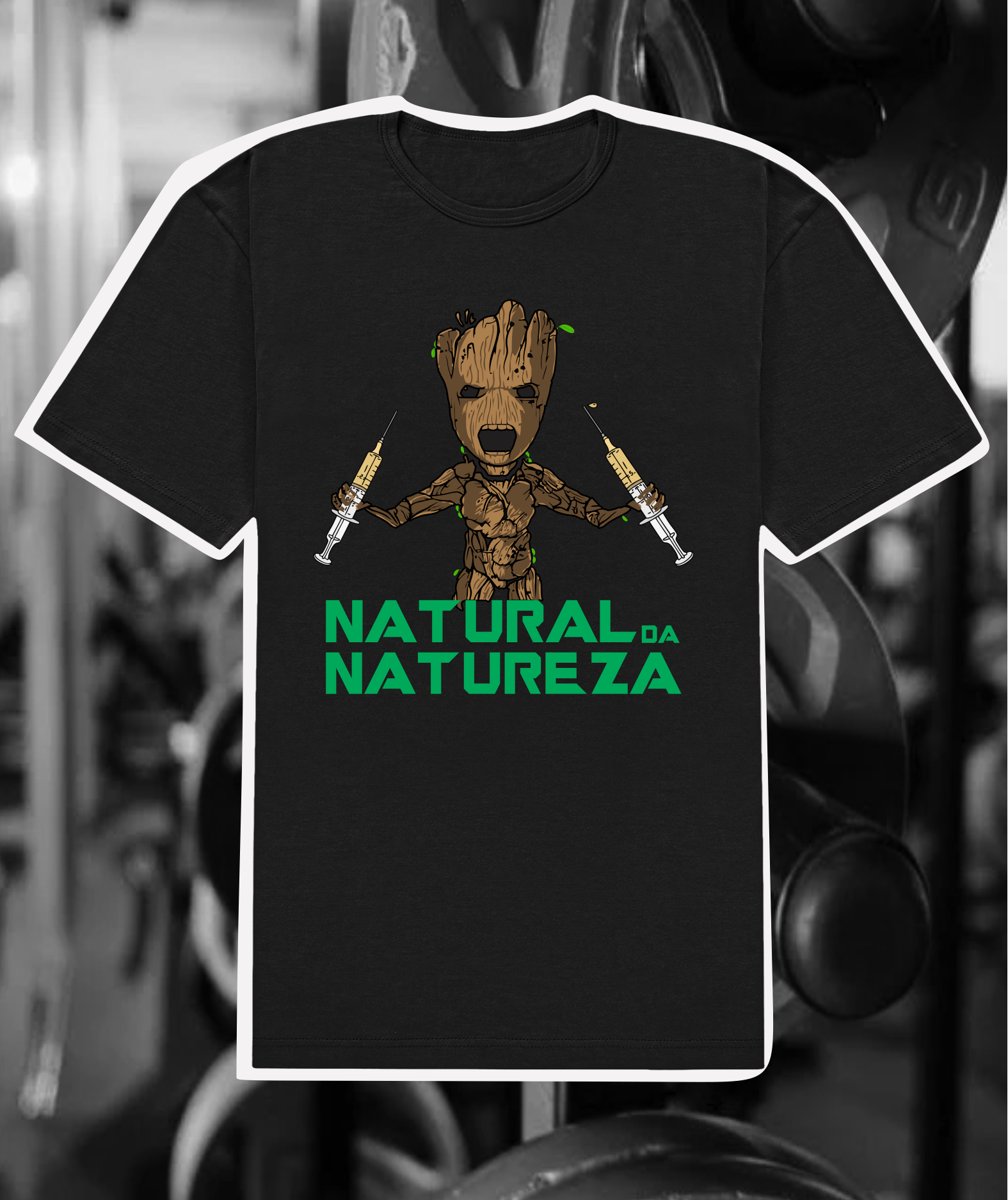 Nome do produto: CAMISETA MAROMBA GROOT NATURAL V2