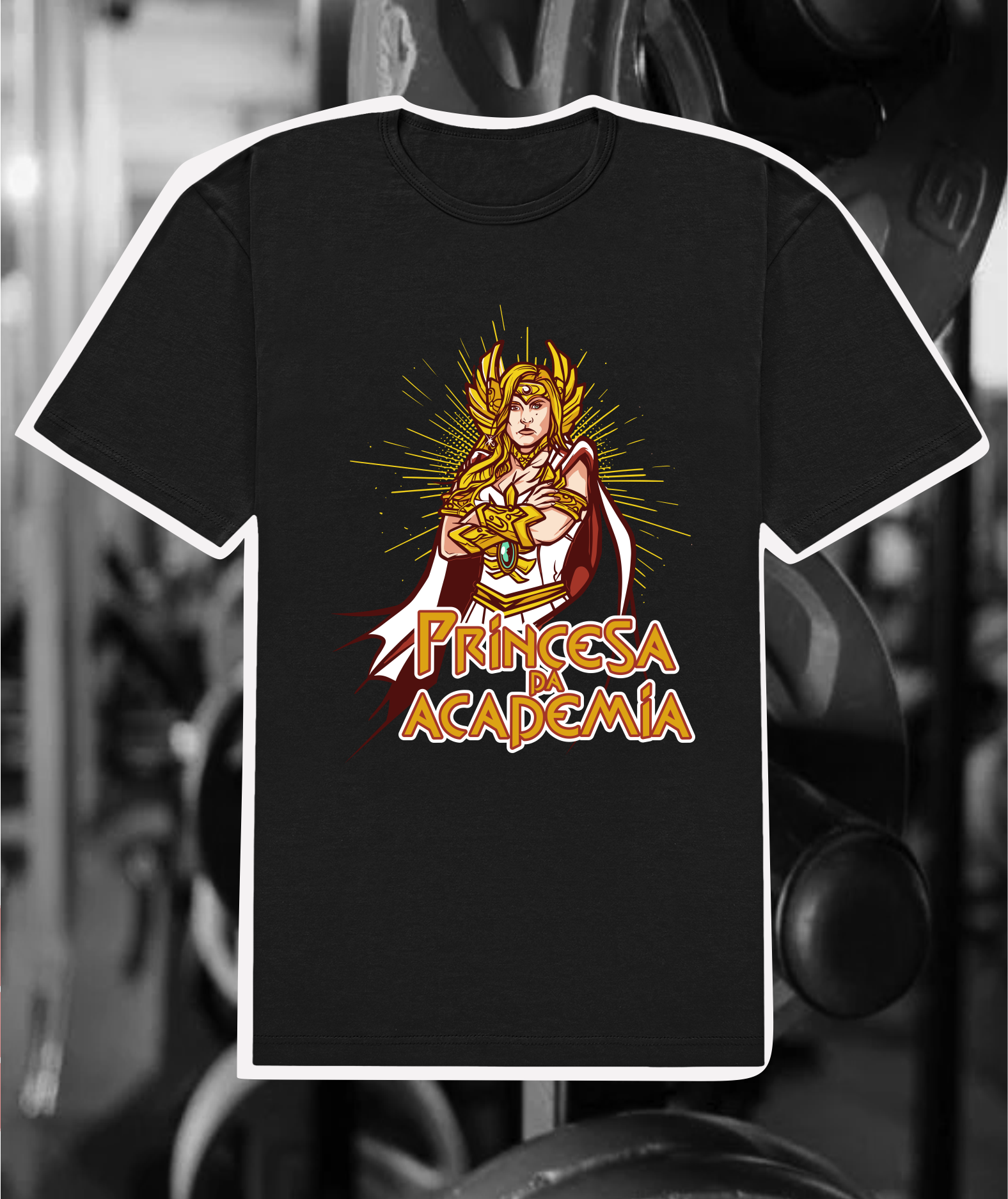 Nome do produto: CAMISETA MAROMBA PRINCESA DA ACADEMIA