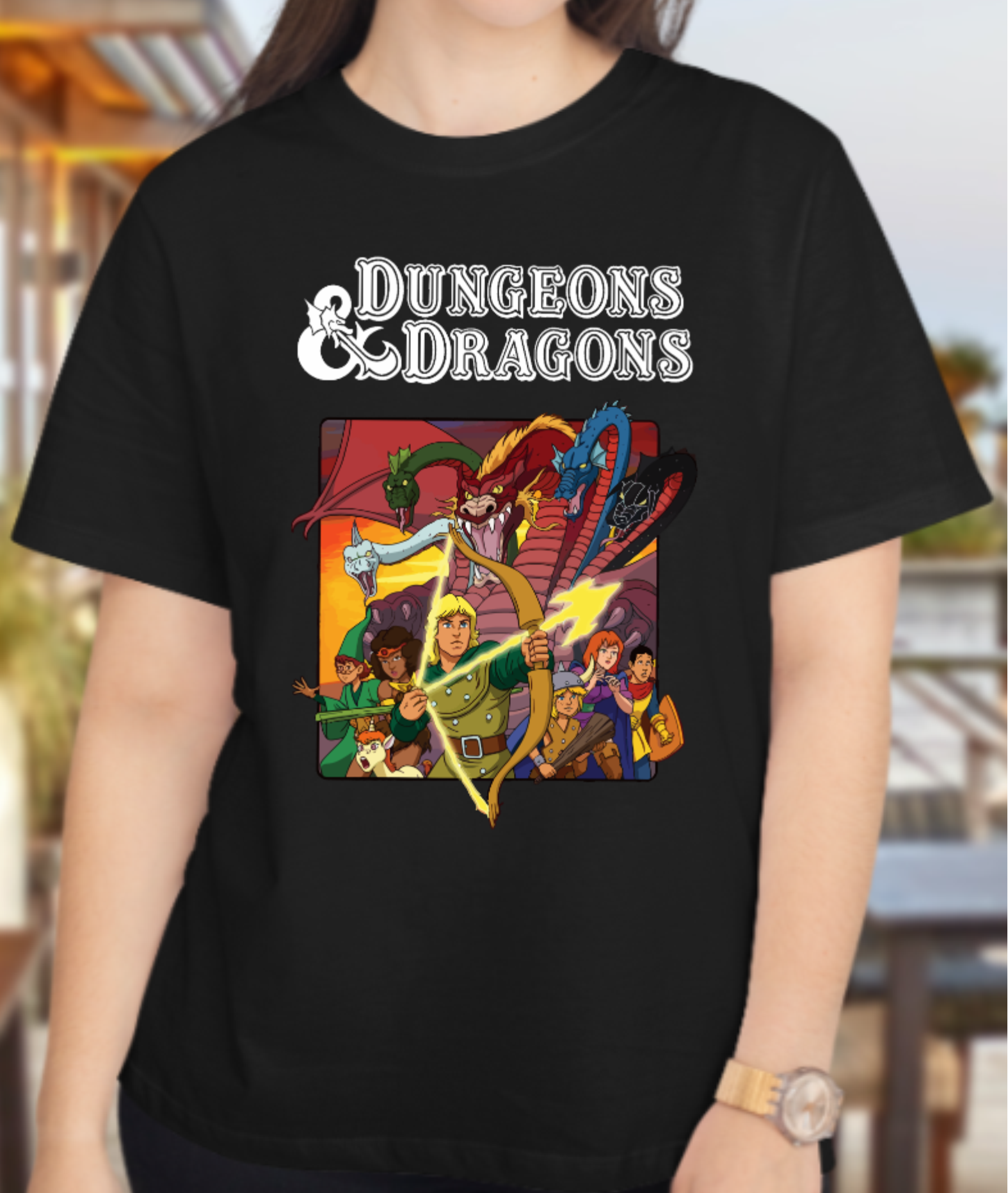 Nome do produto: CAMISETA D&D CAVERNA DO DRAGÃO