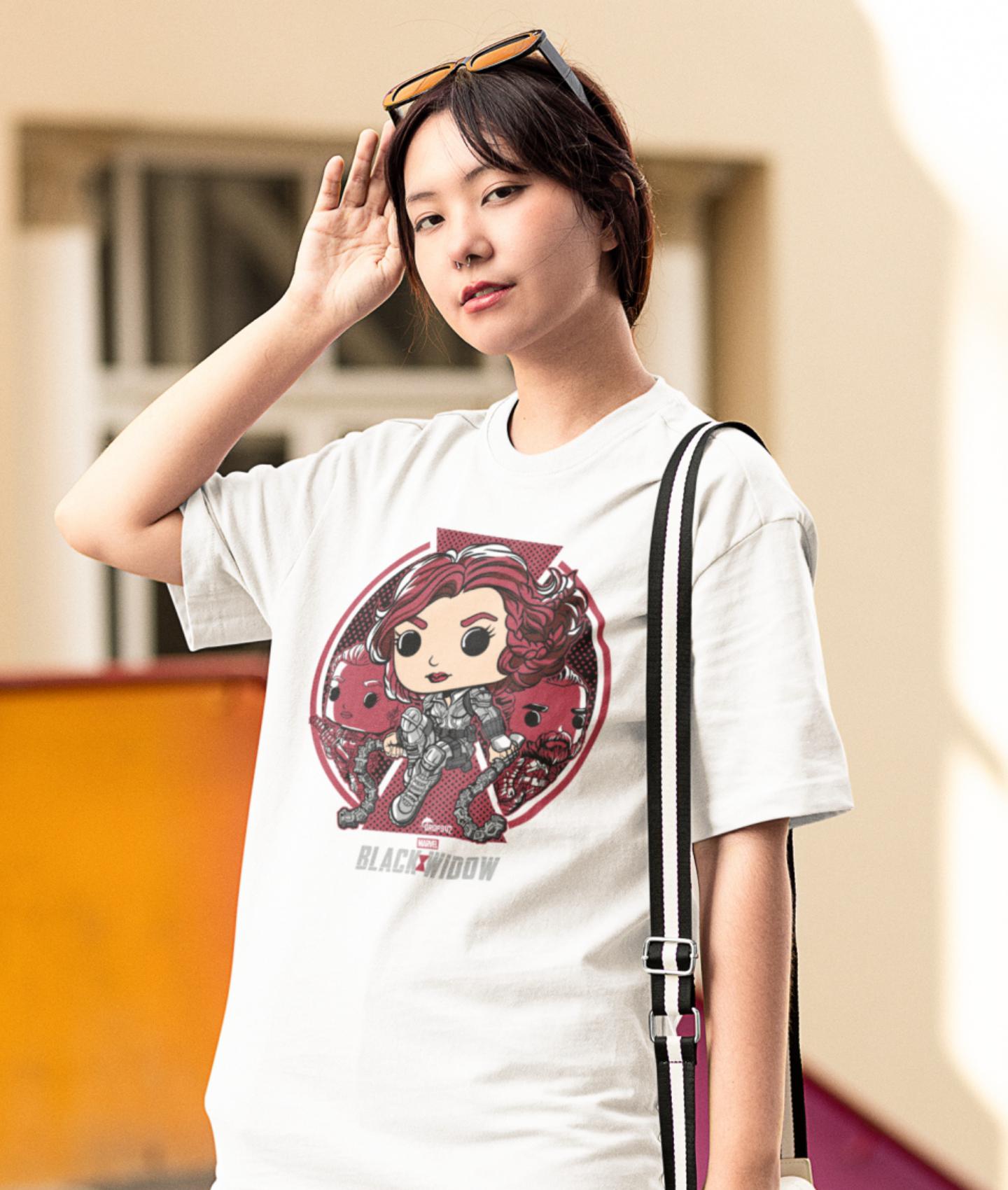 Nome do produto: CAMISETA FUNKO VIÚVA NEGRA