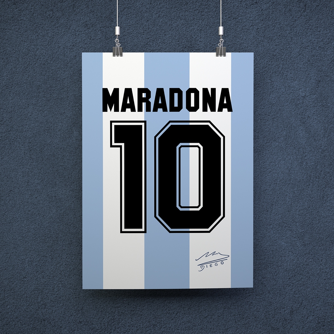POSTER LEGEND MARADONA