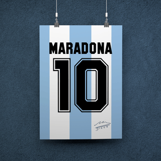 POSTER LEGEND MARADONA