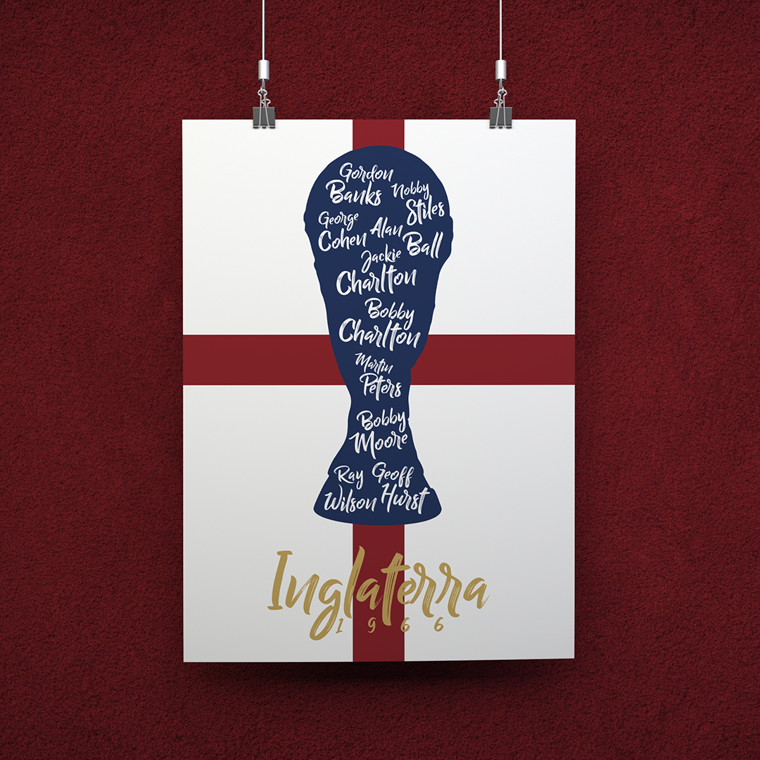 POSTER CAMPEÕES INGLATERRA