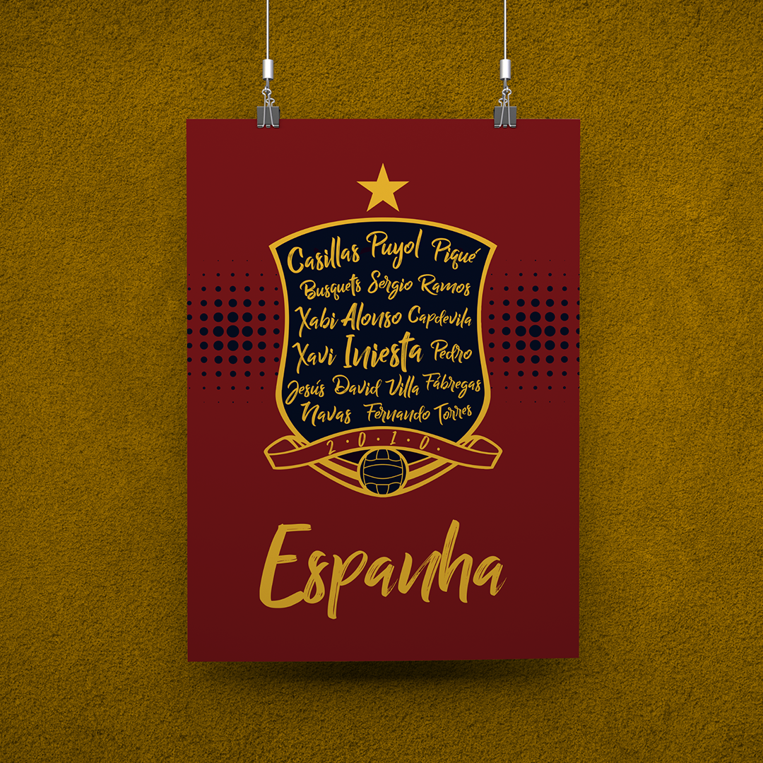 POSTER CAMPEÕES ESPANHA