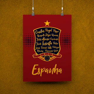 POSTER CAMPEÕES ESPANHA