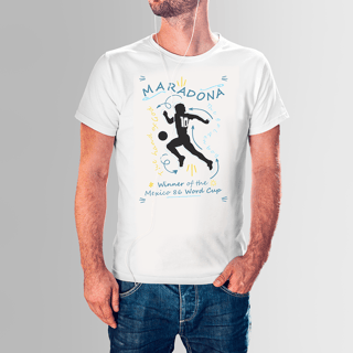 CAMISETA MARADONA SILHUETA