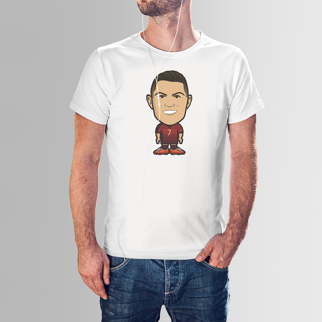 CAMISETA CARICATURA CR7