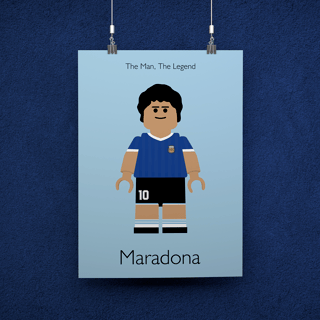 POSTER DIEGUITO MARADONA