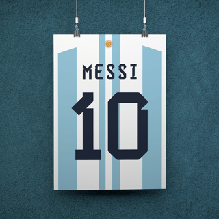 POSTER CAMISA MESSI