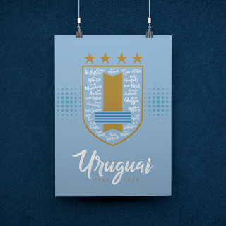 POSTER CAMPEÕES URUGUAI