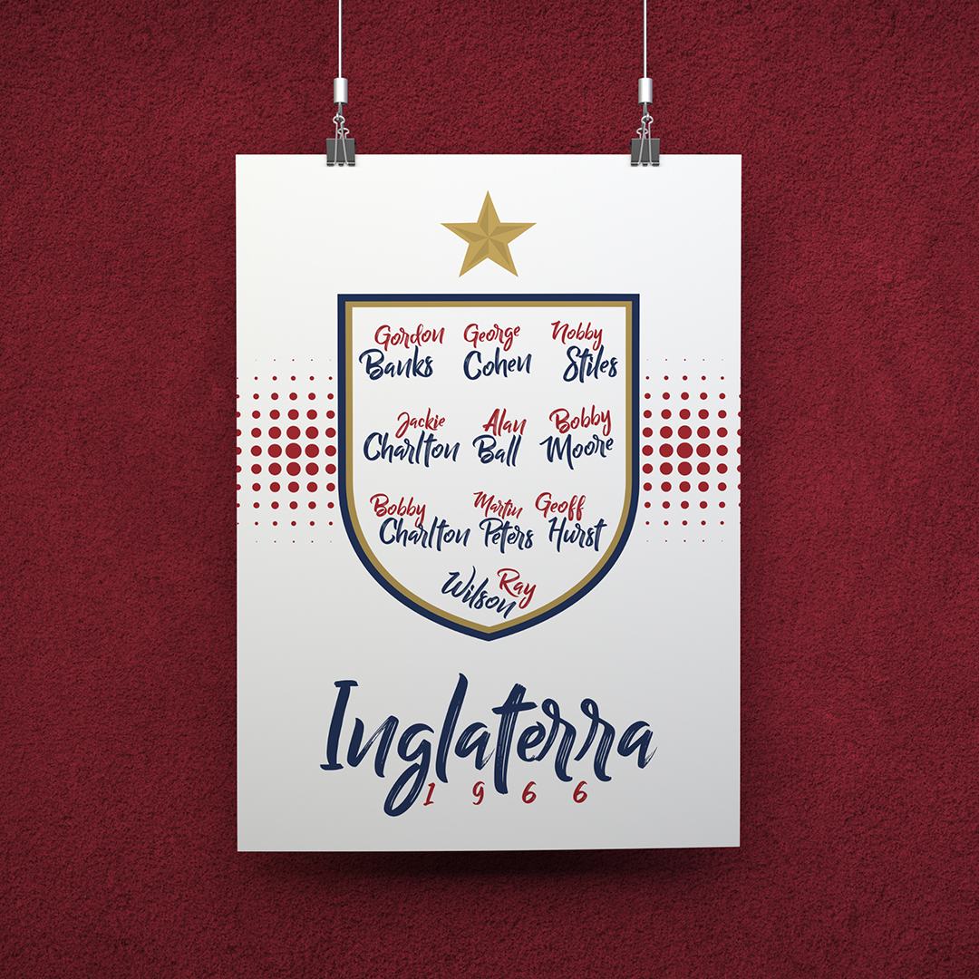 POSTER CAMPEÕES INGLATERRA