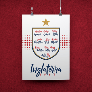 POSTER CAMPEÕES INGLATERRA