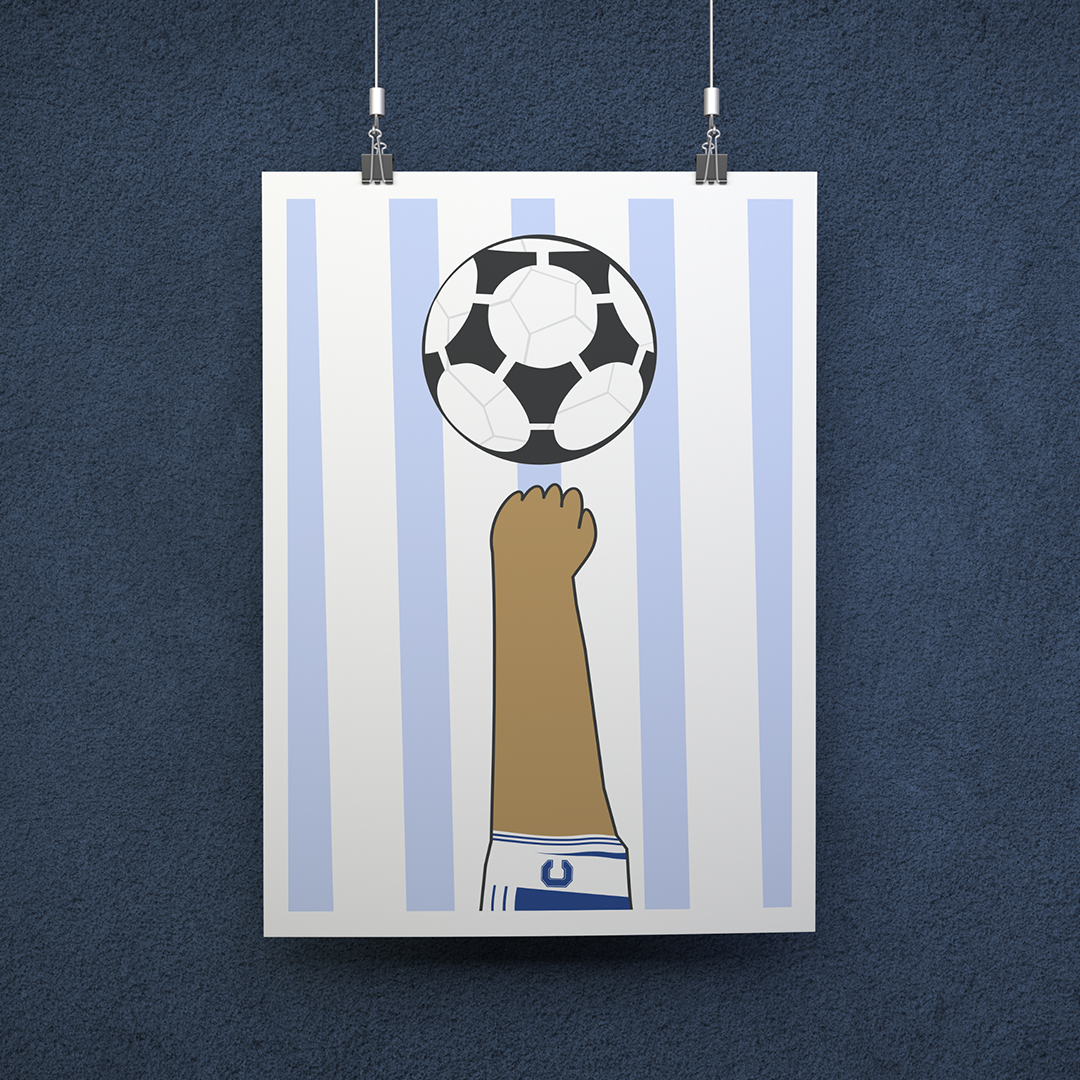 POSTER LA MANO MARADONA