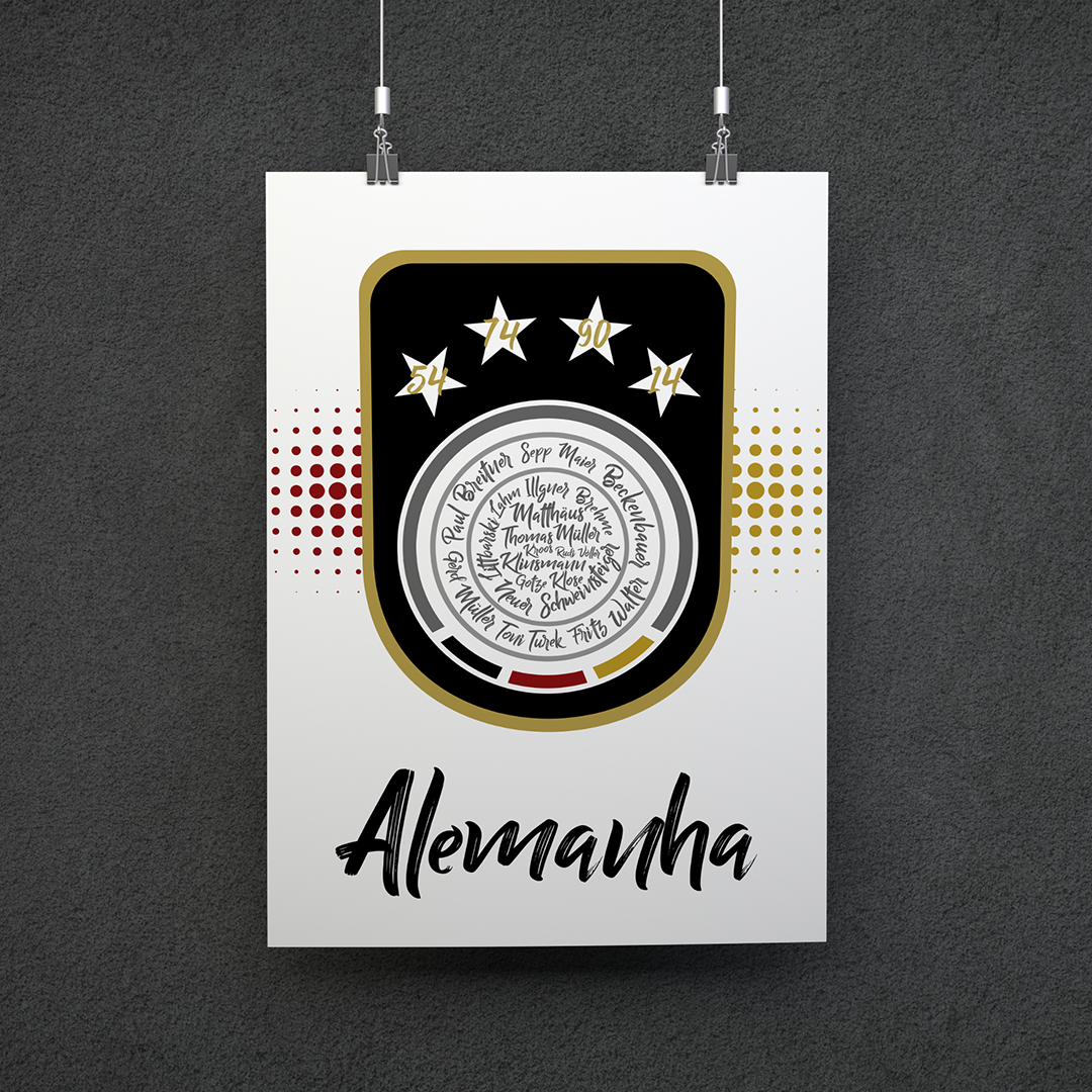 POSTER CAMPEÕES ALEMANHA