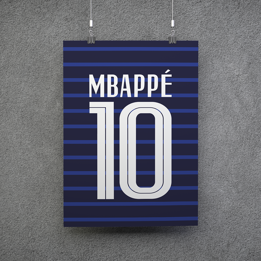 POSTER CAMISA MBAPPÉ