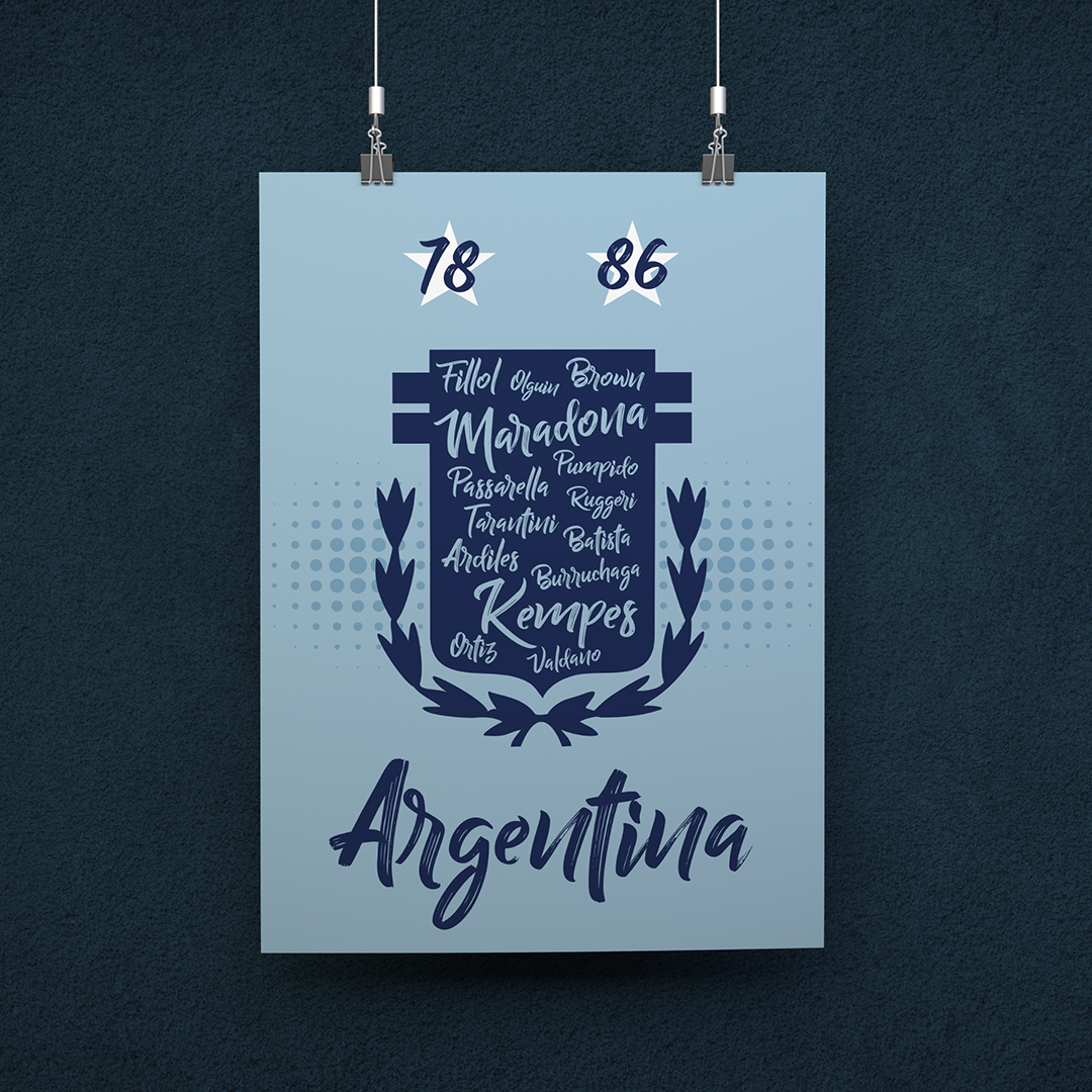 POSTER CAMPEÕES ARGENTINA