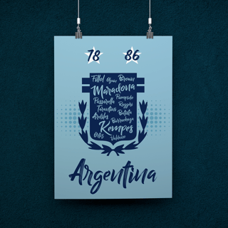 POSTER CAMPEÕES ARGENTINA