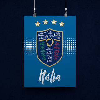POSTER CAMPEÕES ITÁLIA
