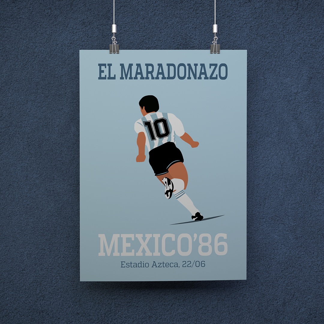POSTER LEGEND MARADONAZO