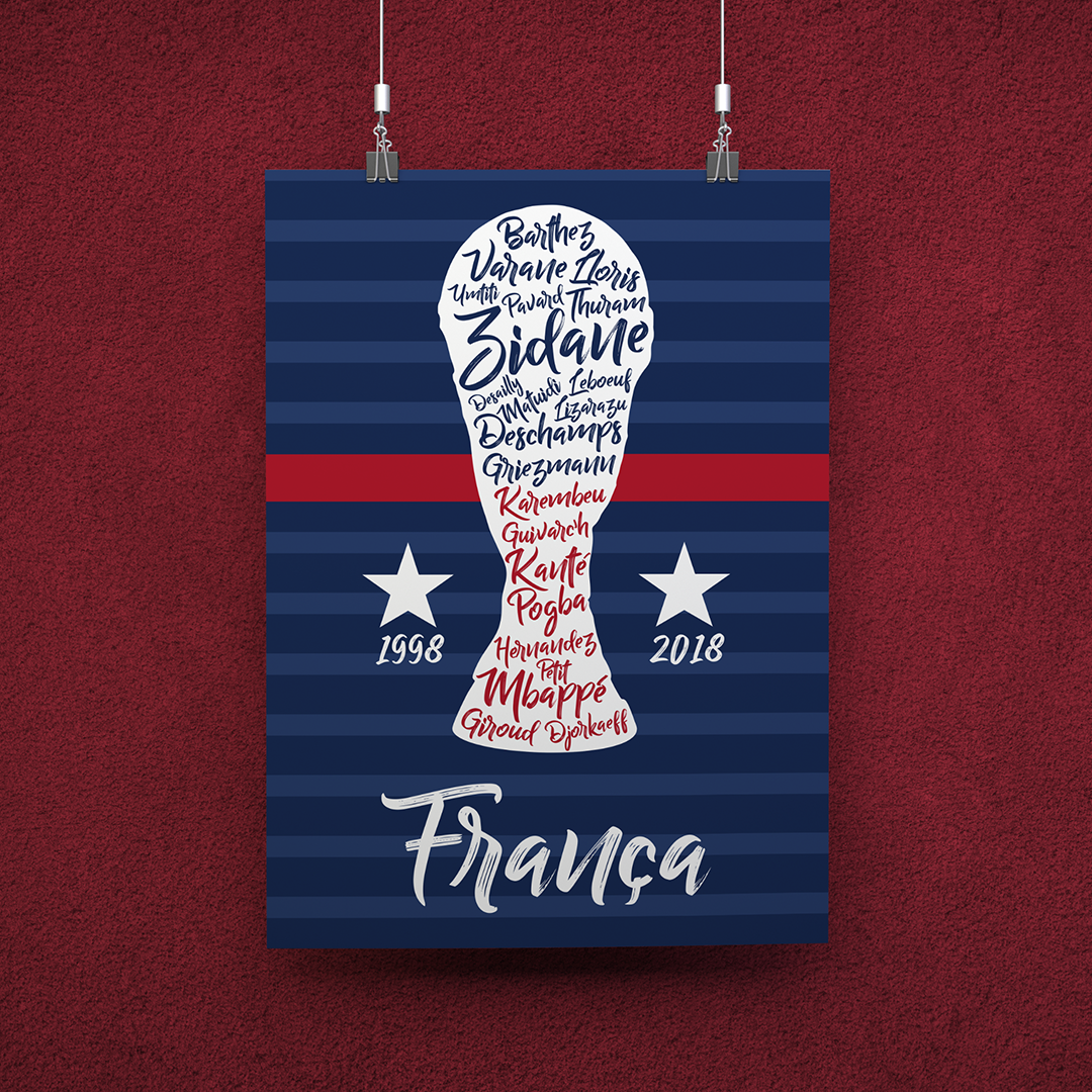 POSTER CAMPEÕES FRANÇA