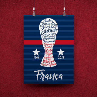 POSTER CAMPEÕES FRANÇA