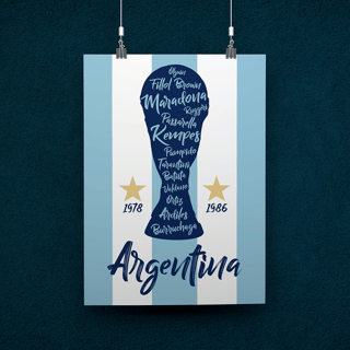 POSTER CAMPEÕES ARGENTINA