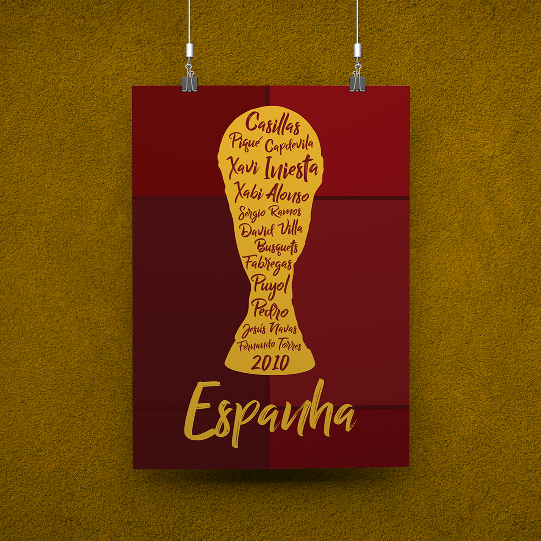 POSTER CAMPEÕES ESPANHA