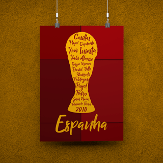 POSTER CAMPEÕES ESPANHA