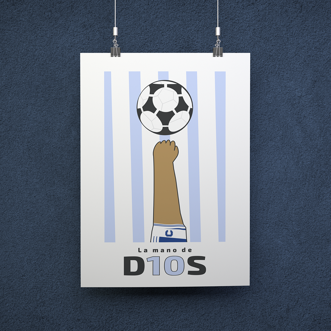POSTER MARADONA D10S