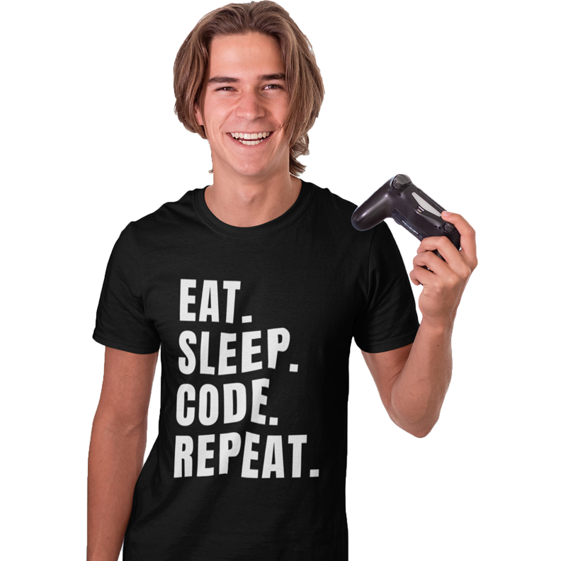 Nome do produto: Eat - Sleep - Code - Repeat Maculina