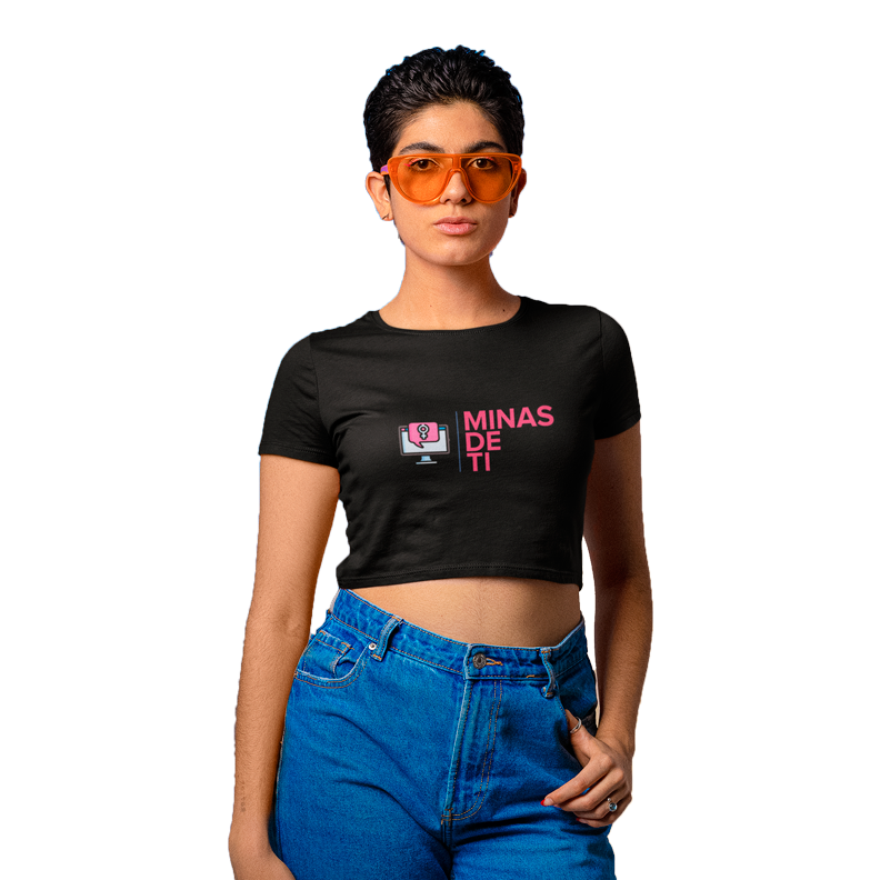 Nome do produto: Cropped Minas de TI - Logo Branca