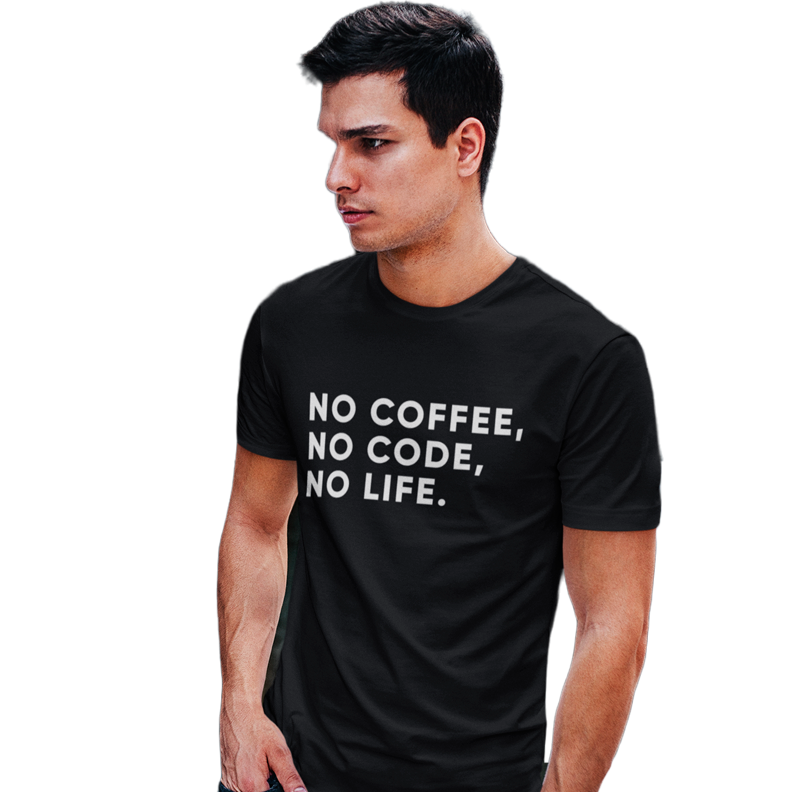 Nome do produto: No coffee, no code, no life. 
