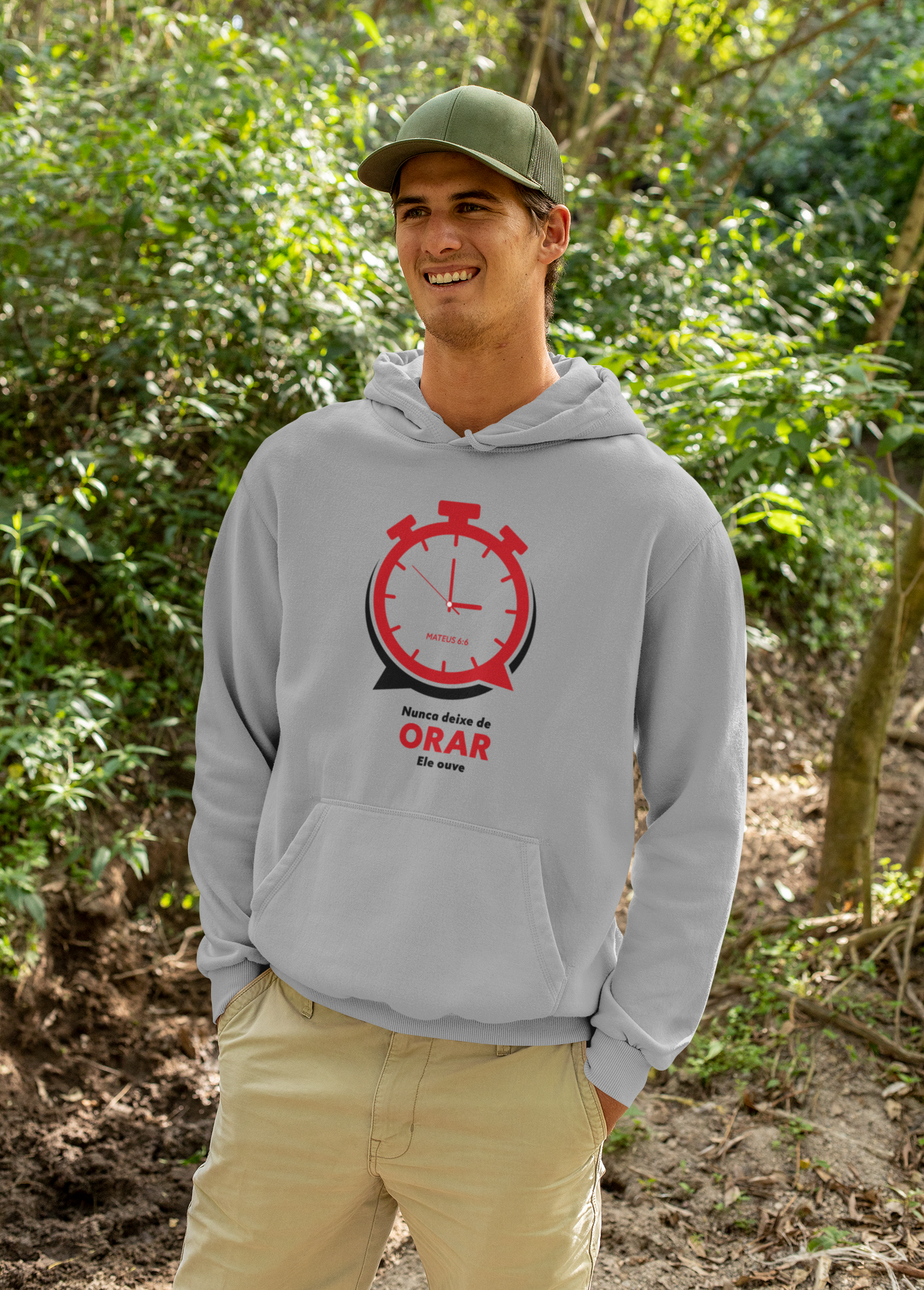 Nome do produto: MOLETOM CANGURU UNISSEX - ORAÇÃO (RED)