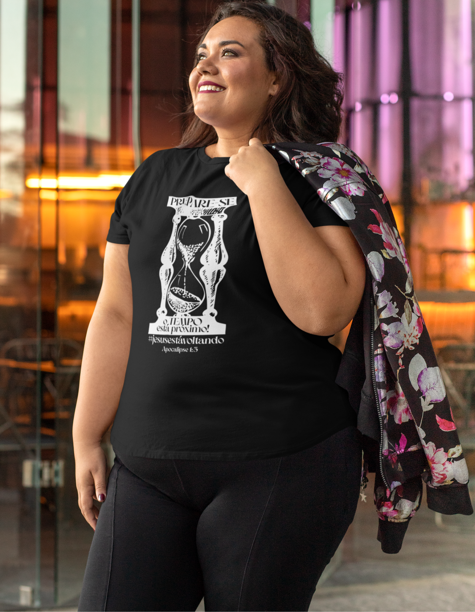 Nome do produto: T-SHIRT PLUS SIZE - PREPARE-SE!  (WHITE)