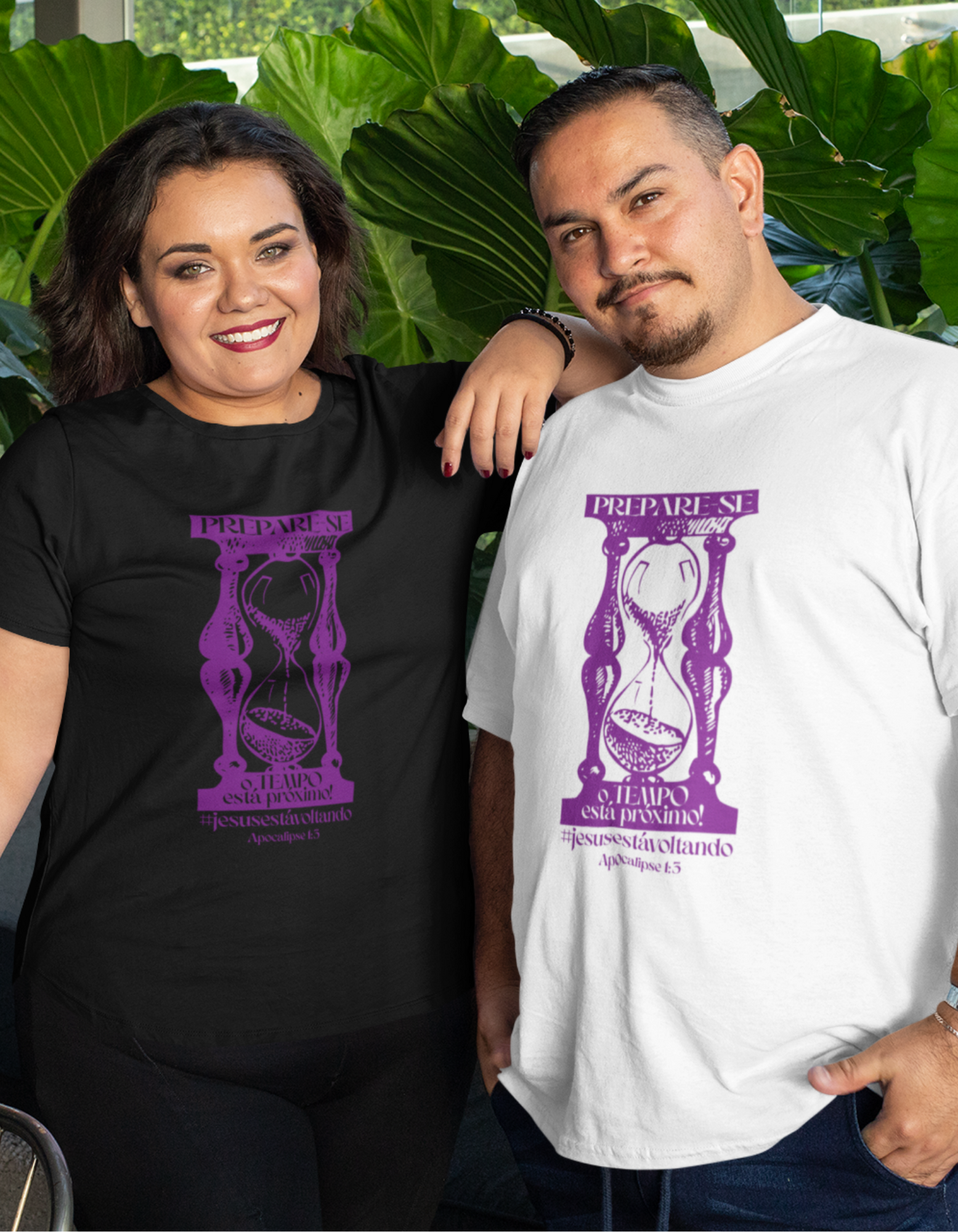 Nome do produto: T-SHIRT PLUS SIZE  - PREPARE-SE! (VIOLET)