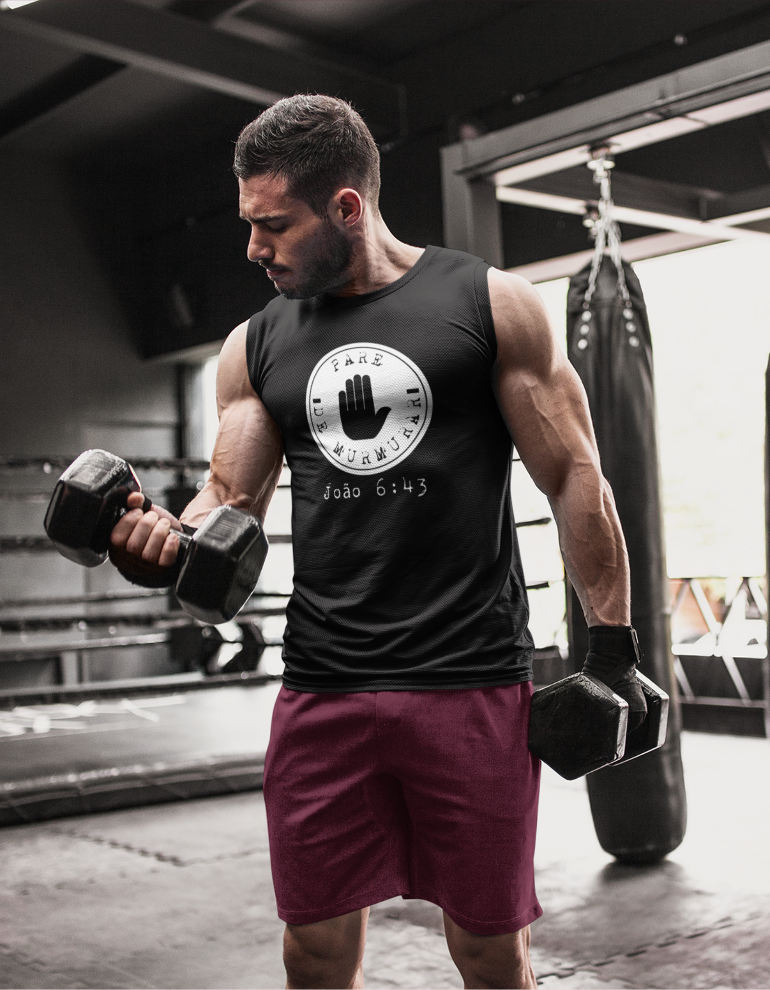 Nome do produto: REGATA MASCULINA WHITE - PARE DE MURMURAR