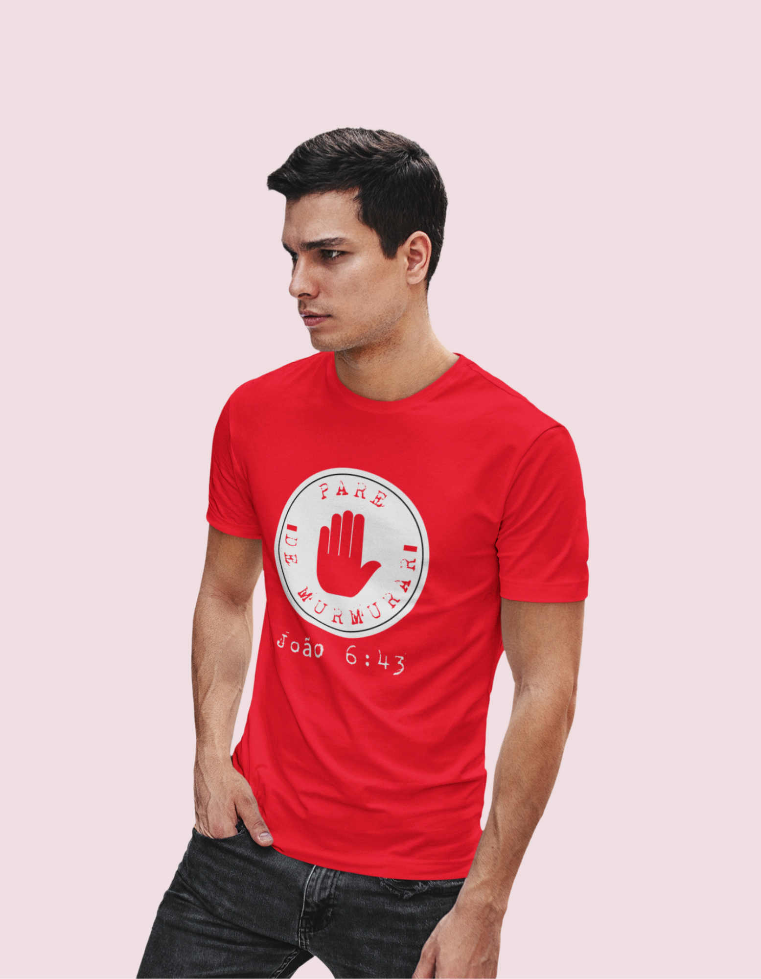 Nome do produto: T-SHIRT MASCULINA - MALHA QUALITY - PARE DE MURMURAR (WHITE)