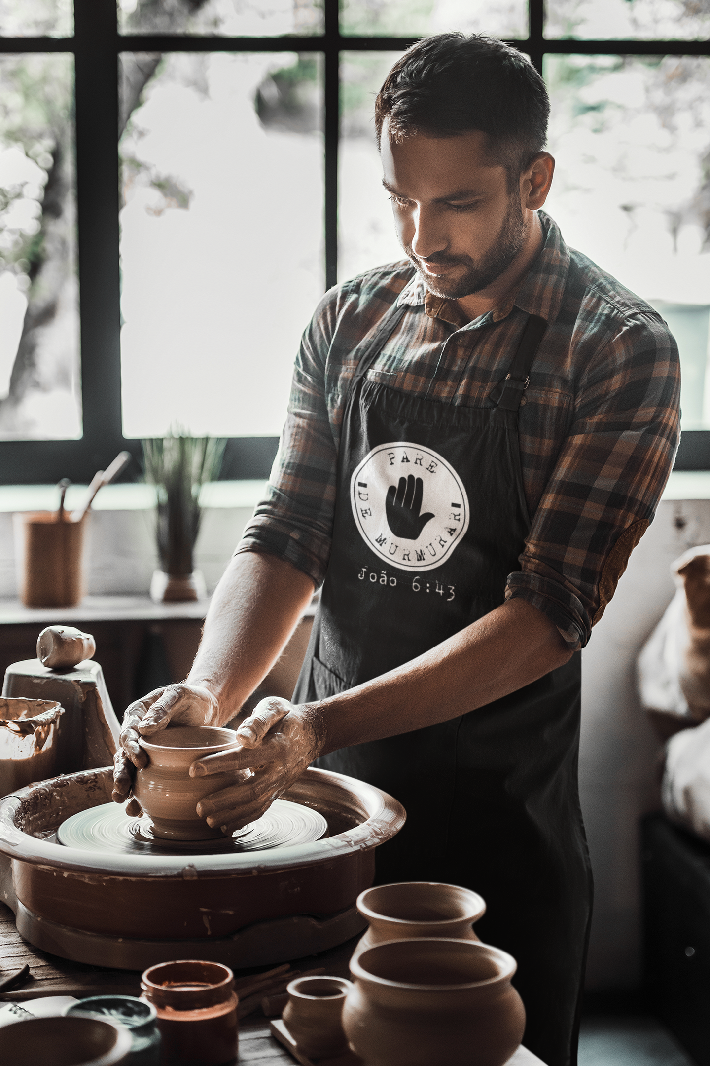 Nome do produto: AVENTAL BRIM - PARE DE MURMURAR (WHITE)