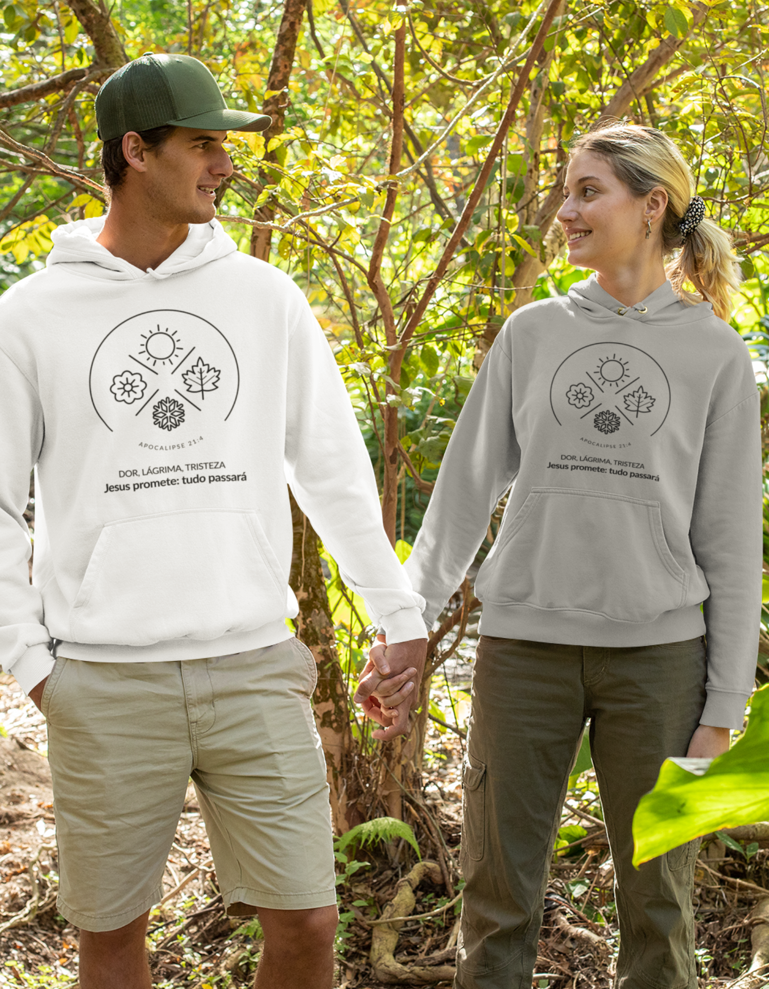 Nome do produto: MOLETOM CANGURU UNISSEX - ESTAÇÕES (BLACK)