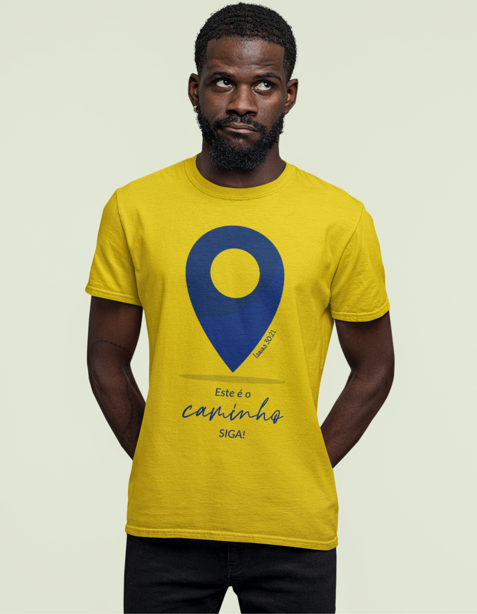 Nome do produto: T-SHIRT MASCULINA - MALHA CLASSICA -  SIGA (DARK/BLUE)