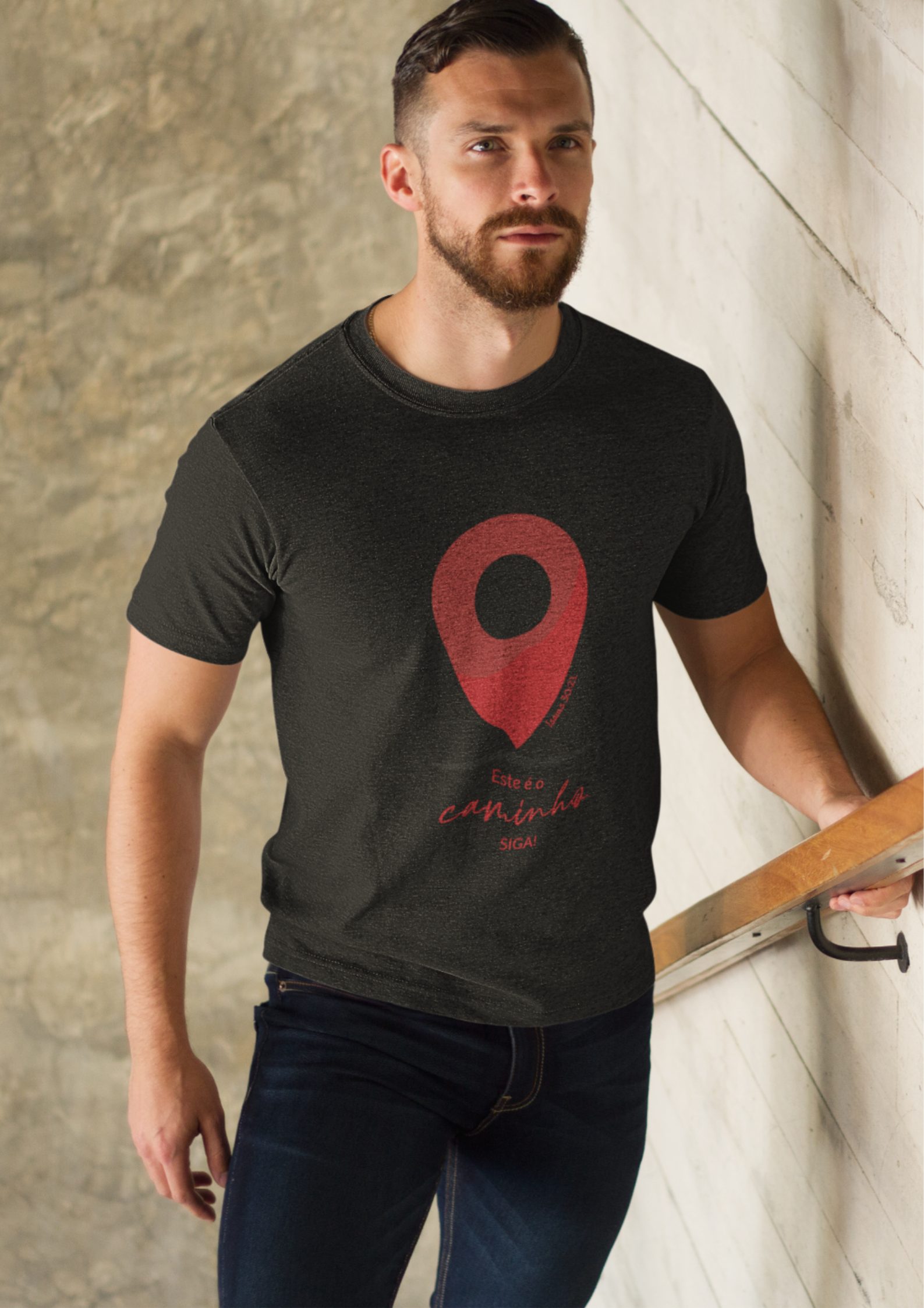 Nome do produto: T-SHIRT MASCULINA - MALHA CLASSICA - SIGA (RED)