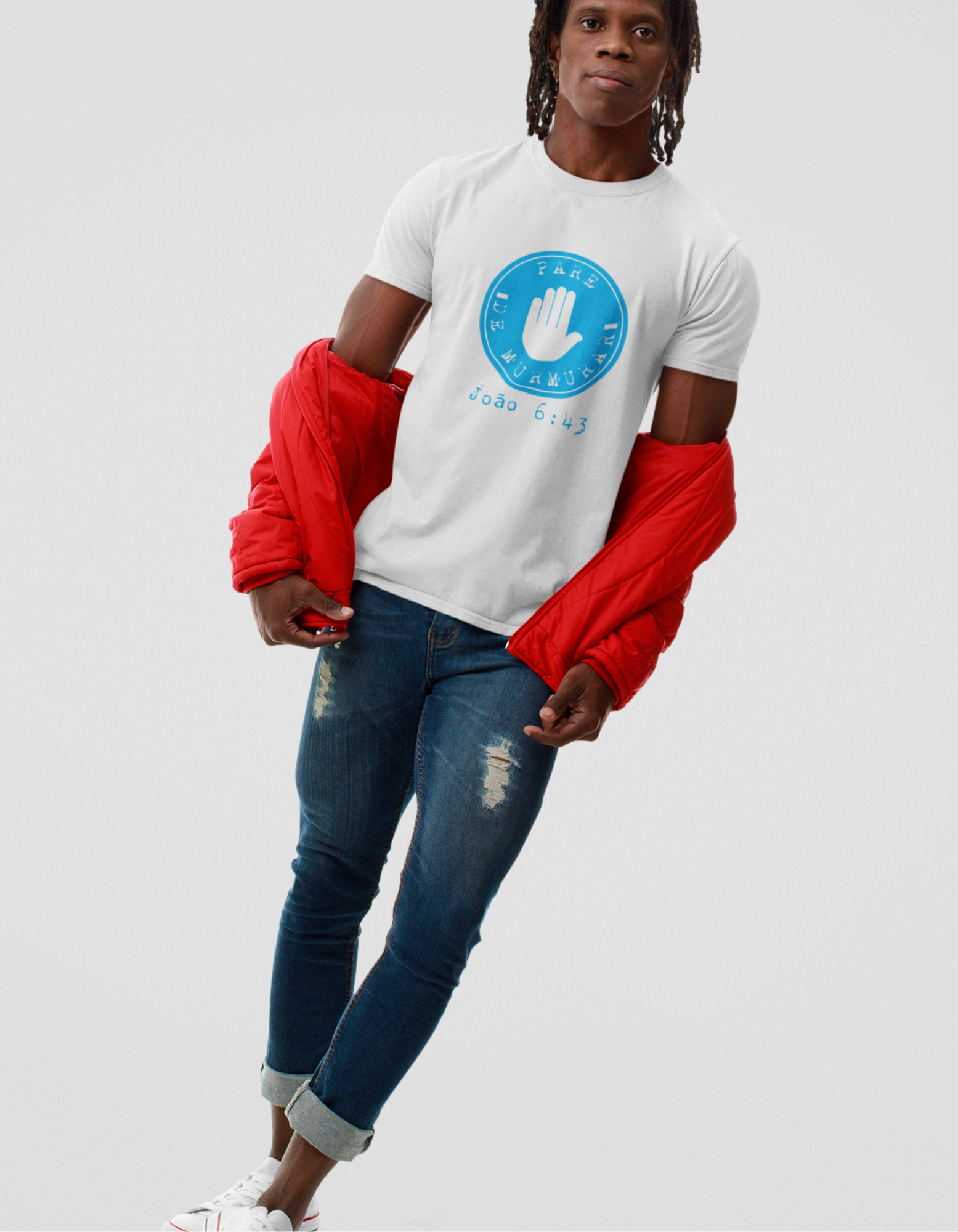 Nome do produto: T-SHIRT MASCULINA - MALHA QUALITY - PARE DE MURMURAR (BLUE)