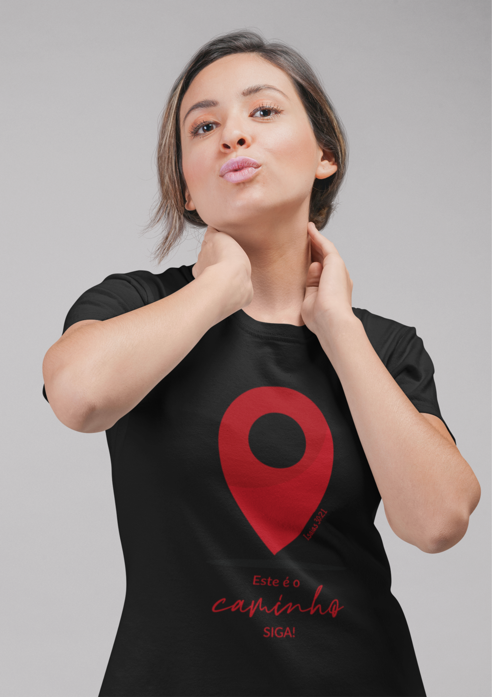 Nome do produto: T-SHIRT FEMININA  - MALHA CLASSICA  - SIGA (RED)