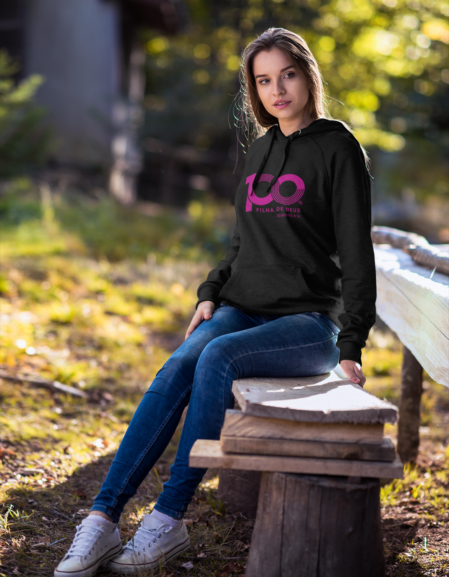 Nome do produto: MOLETOM CANGURU UNISSEX - FILHOS (FILHA - PINK)